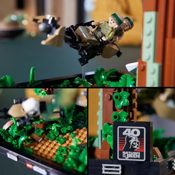 LEGO® Star Wars 75353 Endor Speeder Chase Diorama, mukana Luke Skywalker Flerfärgad