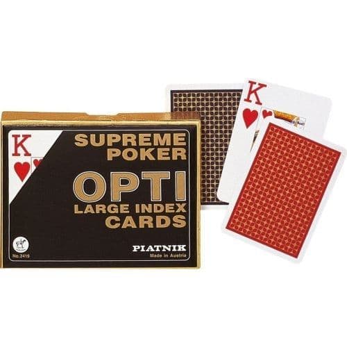 COFFRET 2 SPIL KORT LÆSELIGE OPTI POKER