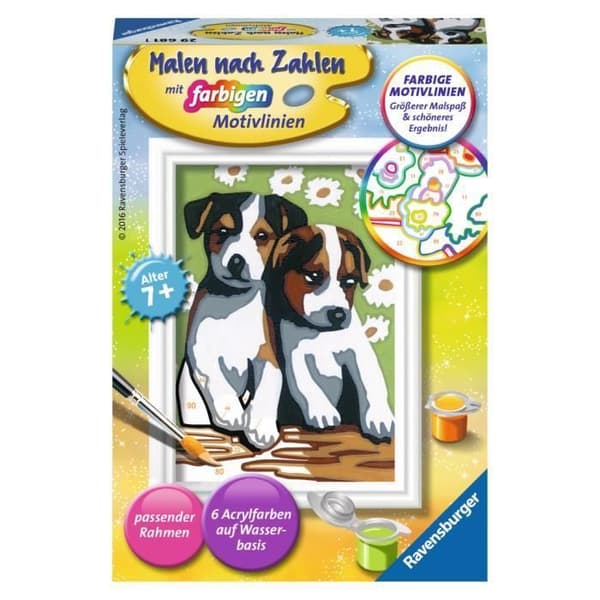 Ravensburger 4005556296811, Farvelægning med malingssæt efter numre, 1 sider, Barn, Dreng-Pige, 7 år, 8,5 cm