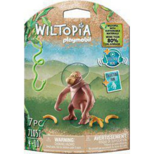 Rakennuspelit - PLAYMOBIL - Playmobil 71057 ORANG OUTAN WILTOPIA - Mixed - Alkaen 4 vuotta - Ruskea