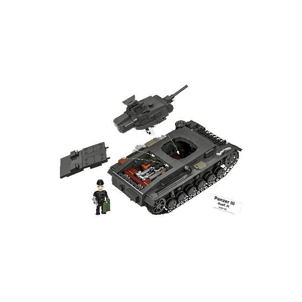 Byggesæt - COBI - PANZER III AUSF. H - Sort - At samle selv - 1,06 kg Svart