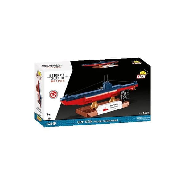 COBI 4864 - ORP DZIK POLSK SUBMARINE - MULTIFARVE - BYGGESET