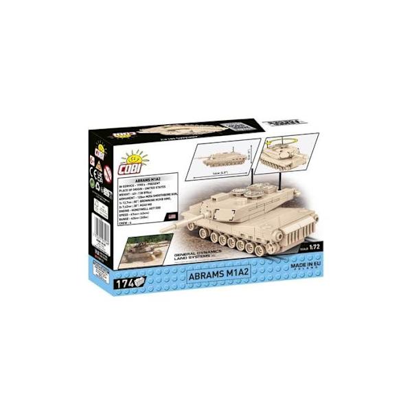 Modell - COBI - Abrams M1A2 - 1:72 - 174 delar - Beige