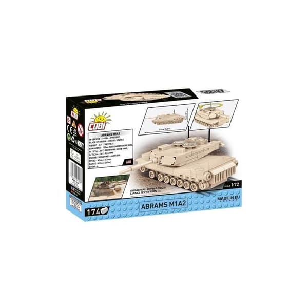 Modell - COBI - Abrams M1A2 - 1:72 - 174 elementer - Beige