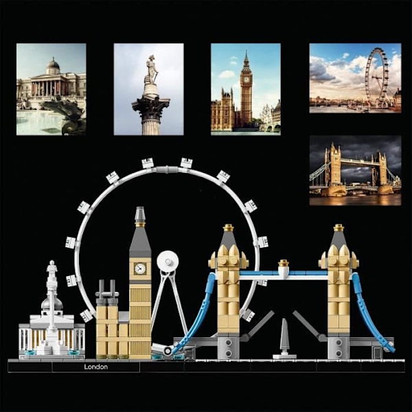 LEGO® Architecture 21034 - London - 468 dele - Fra 12 år og opefter - Blandet - Brun kastanj