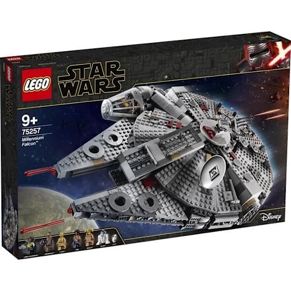 LEGO® Star Wars 75257 Millennium Falcon, byggbar modellsats med minifigurer Flerfärgad