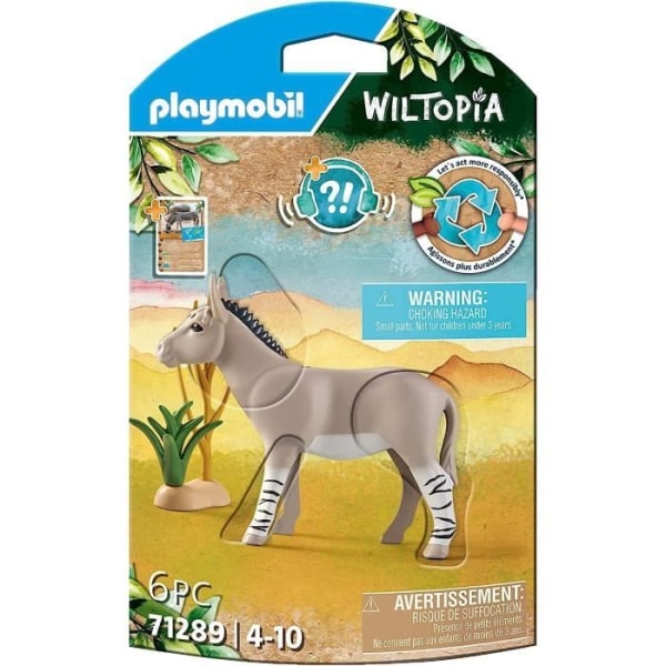 PLAYMOBIL - 71289 Wiltopia - African Wild Donkey - Flerfärgad - Barn - 4 år