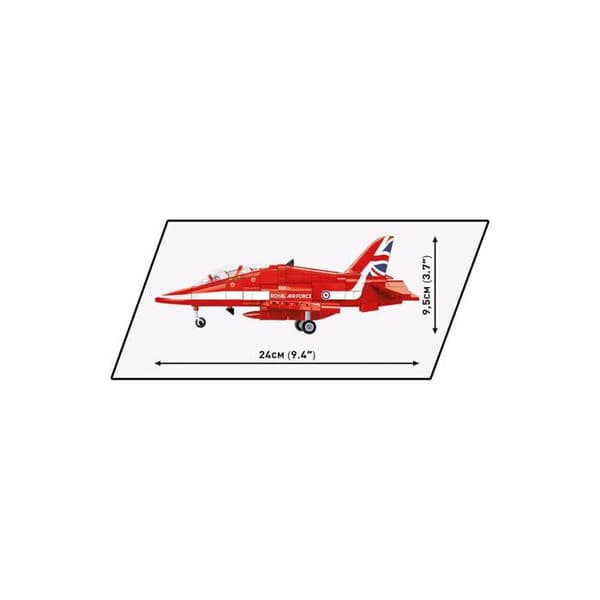 COBI 5844 - Bae HAWK T1 RÖDA PILAR röd och vit