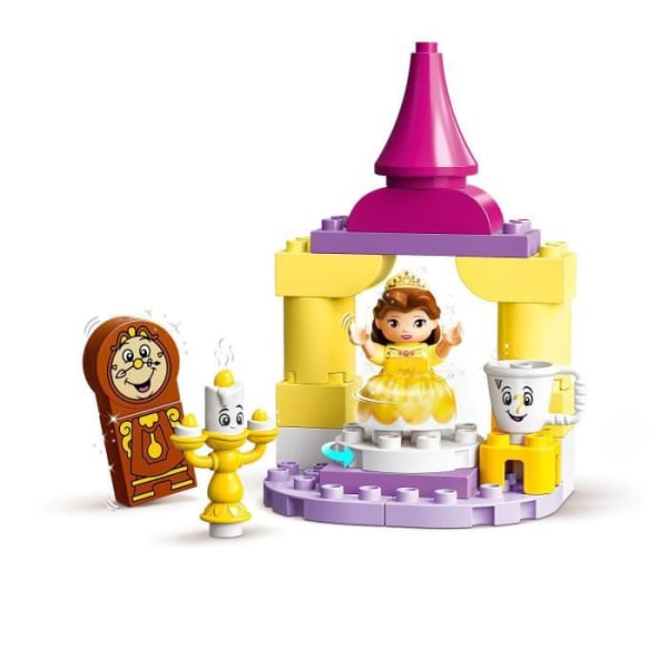 LEGO® 10960 DUPLO Disney Belle's Ballroom, Princess Castle Set från Beauty and the Beast, Leksak för barn från 2 år och uppåt Flerfärgad