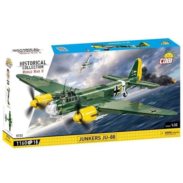COBI 5733 - JUNKERS JU-88 grönt och gult