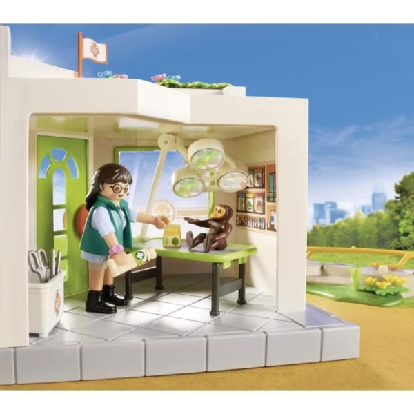 PLAYMOBIL - 70900 - Animal Park Care Center - Blå - Blandet - Fra 4 år og opefter - 122 stk. Blå