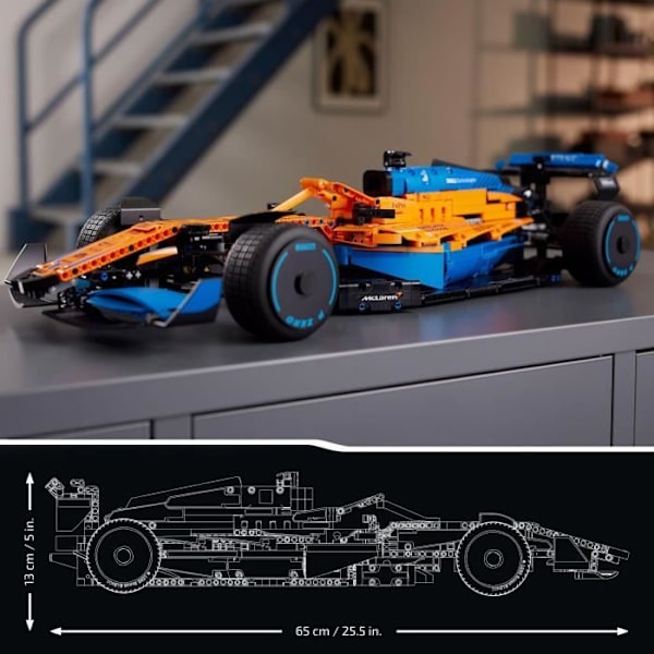 LEGO® 42141 Technic 2022 McLaren Formel 1 racerbil, F1 skalenlig modellbyggsats, modellsats för vuxna Flerfärgad