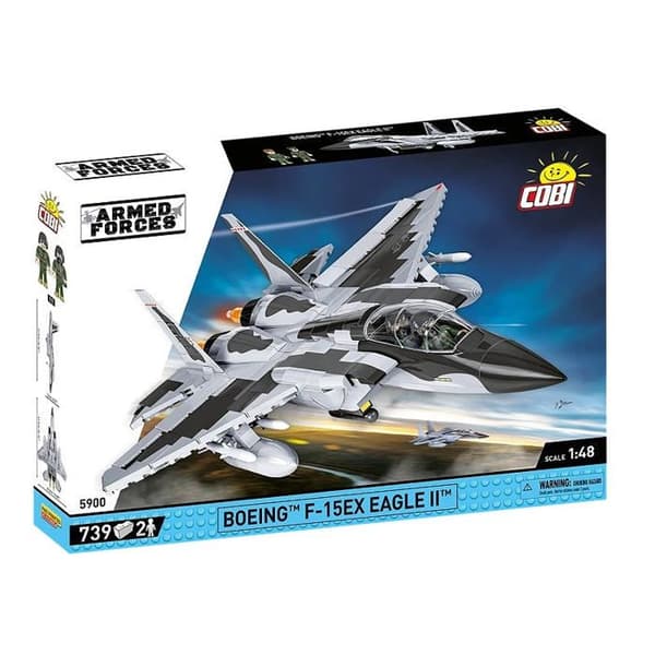 Byggesæt - COBI - Boeing F-15EX Eagle II - 739 elementer - Grå - At samle selv Grå