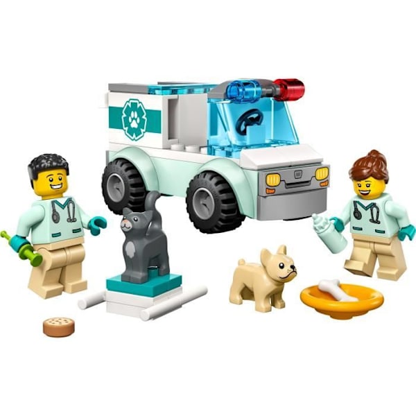 LEGO® City 60382 Veterinærkøretøjsrespons, dyrelegetøjsambulance Vit