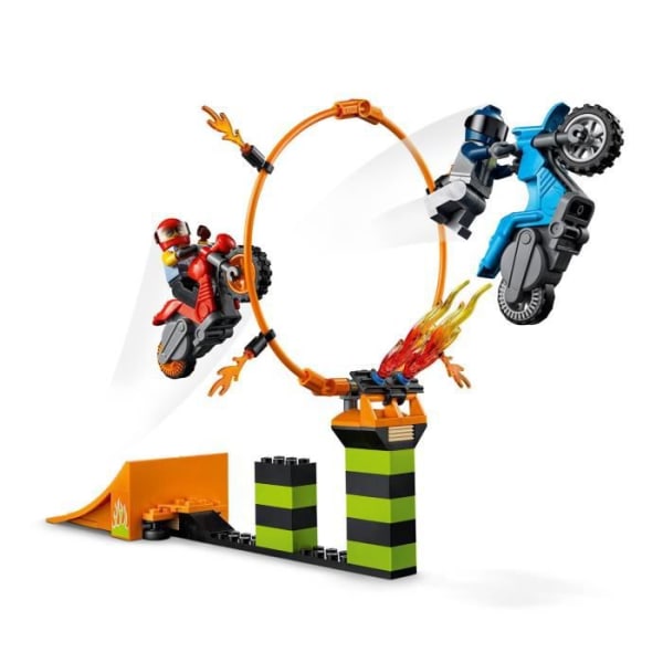 LEGO® 60299 City Stuntz Stunt Show, Svinghjulsmotorcykler, Ring of Fire, Duke DeTain minifigur