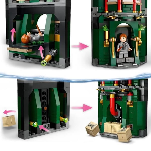 LEGO® 76403 Harry Potter The Ministry of Magic, 12 minifigurer och en förvandlingsfunktion, presentidé Flerfärgad