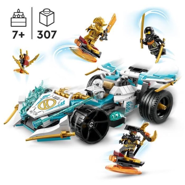 LEGO® NINJAGO 71791 Spinjitzu Race Car: Zane's Dragon Power Toy, barn 7 år