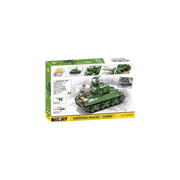 Rakennuspelit - Cobi 2550 - Sherman M4A3E2 "Jumbo" Grön