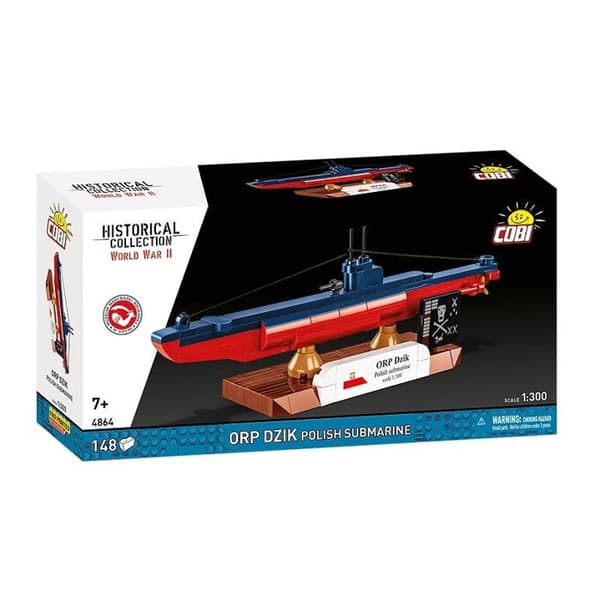 COBI 4864 - ORP DZIK POLSK SUBMARINE - MULTIFARVE - BYGGESET