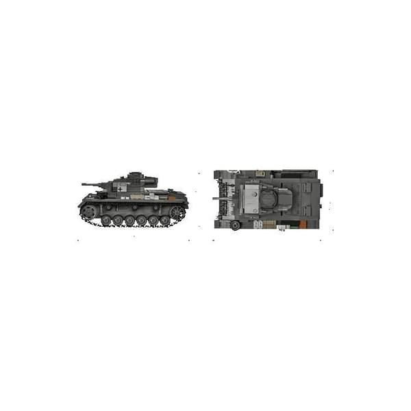Byggesæt - COBI - PANZER III AUSF. H - Sort - At samle selv - 1,06 kg Svart