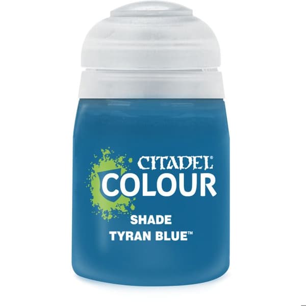 Maling - GAMES WORKSHOP - Citadel Shade Tyran - Farve Brun - 18 ml - Mat Finish blå