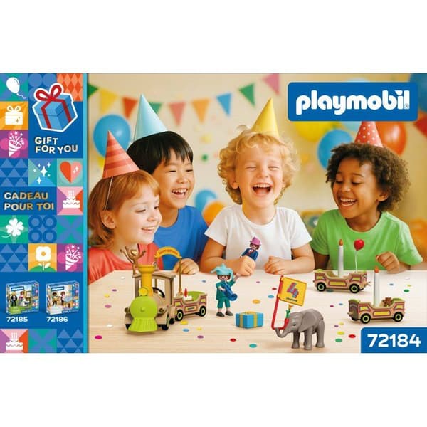 Syntymäpäiväjuna & kynttilät Flerfärgad