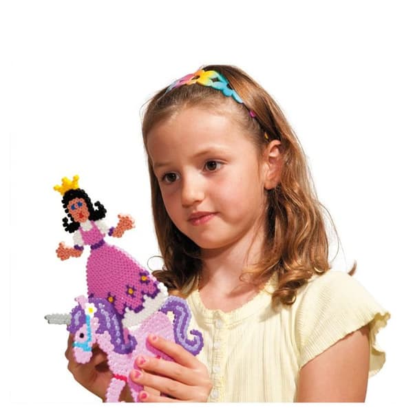Strykjärnspärlor - HAMA - Prinsessa - Rosa - 1100 bitar - Från 5 år Ros