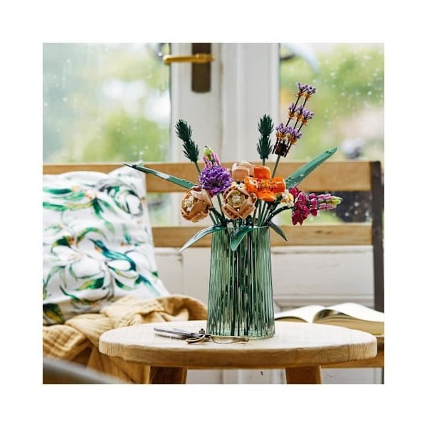 LEGO® 10280 Icons Bukett med blommor, konstgjorda blommor, botanisk samling, set för vuxna Beige