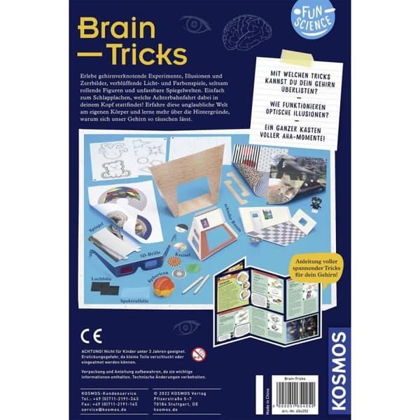 Kosmos 654252 Fun Science Hjerne Tricks - Til børn fra 8 år