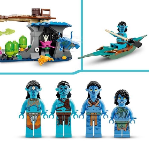 LEGO® Avatar 75578 Metkayina Water Village, Legetøj, med landsby, Kano, Pandora Flerfärgad