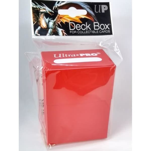 Spelaccessoar - ULTRA PRO - Deck Box Röd Solid Ultra Pro - Röd - 7.2x9.5x4.7 cm - Mixad Röd