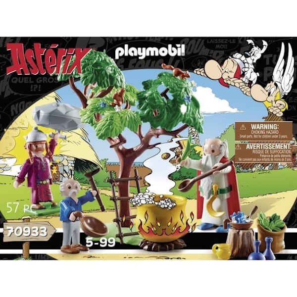 PLAYMOBIL 70933 Panoramix ja Magic Potion pata, Asterix, Aikuinen ja lapsi, Alkaen 5 vuotta Flerfärgad