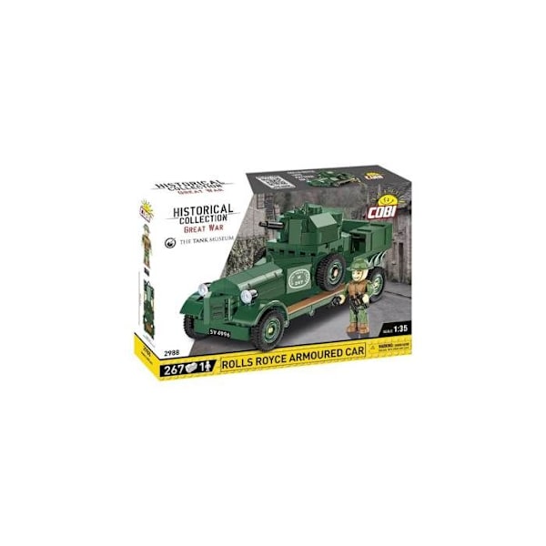 KLOCKI - COBI - 1920 Pattern MK I - Panssariauto - Historiallinen kokoelma - 2988