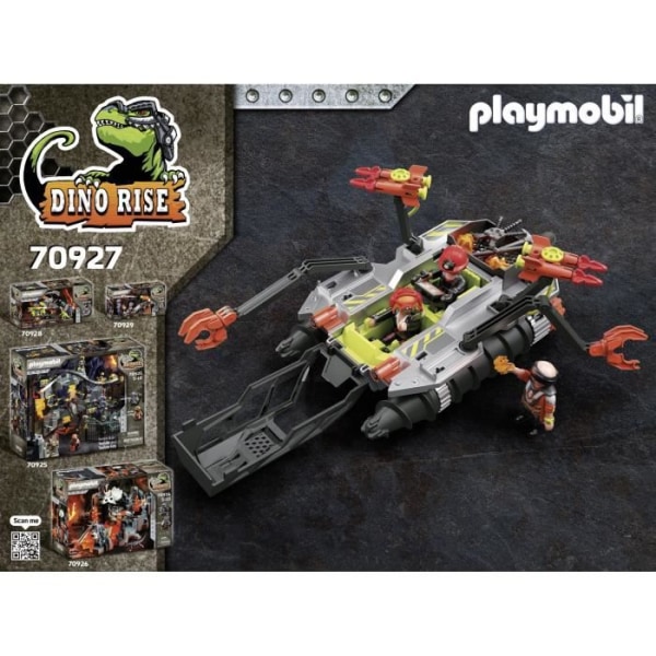 PLAYMOBIL 70927 Dino Rise Comet Corp Demolition Shuttle