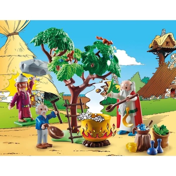 PLAYMOBIL 70933 Panoramix ja Magic Potion pata, Asterix, Aikuinen ja lapsi, Alkaen 5 vuotta Flerfärgad