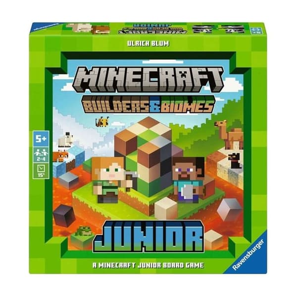 Ravensburger - Minecraft - Brætspil Builders & Biomes Junior