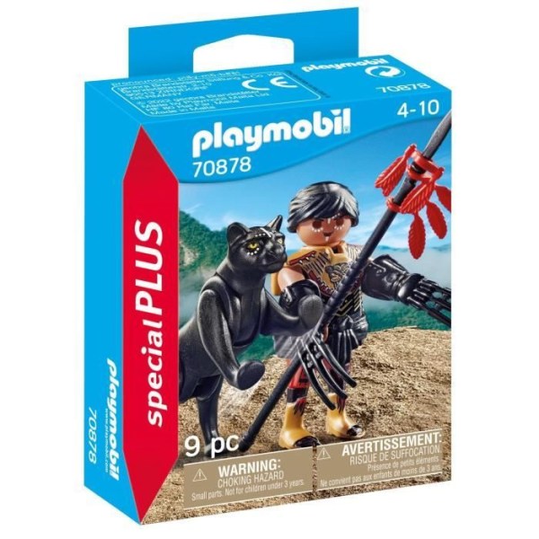 PLAYMOBIL - 70878 - Fighter med panter - Flerfarvet - 9 styk - Barn - 4 år og derover Flerfärgad