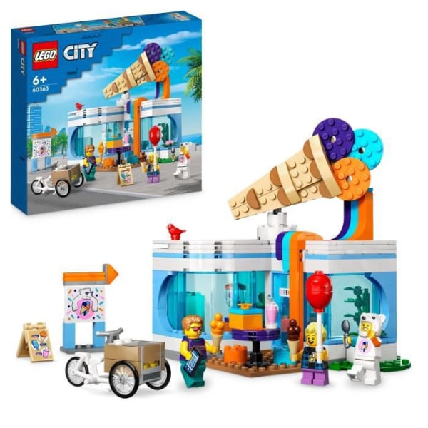 LEGO® City 60363 Glaciärbutiken, leksak för barn från 6 år, med lastcykel
