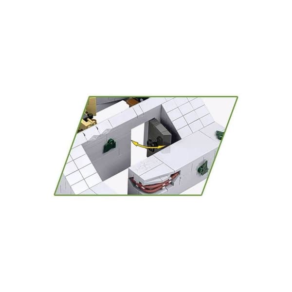 Byggset - COBI - Bunker Regelbau 667 - 630 bitar - 2 figurer - Vit Vit