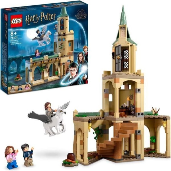 LEGO® 76401 Harry Potter Hogwarts Yard: Räddningen av Sirius, leksak och hippogriff minifigur med slott och kvastskaft