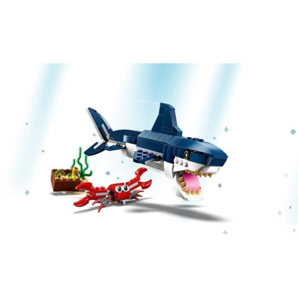 LEGO® Creator 3-i-1 31088 undervattensvarelser, marina djurfigurer, haj, krabba
