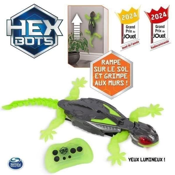SPIN MASTER GECKO Hex Bots Grönt och grått