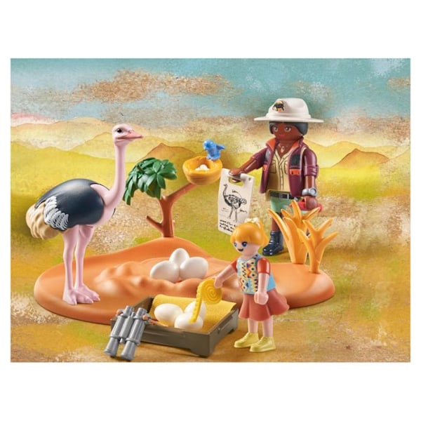 Legetøj - PLAYMOBIL - Wiltopia 71296 Udforskere og strudserede - Blandet - Hvid - Barn