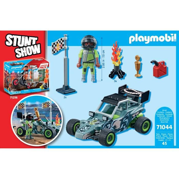 PLAYMOBIL - 71044 - Promo Pack - Stuntshow Stunt ja buggy Flerfarvet