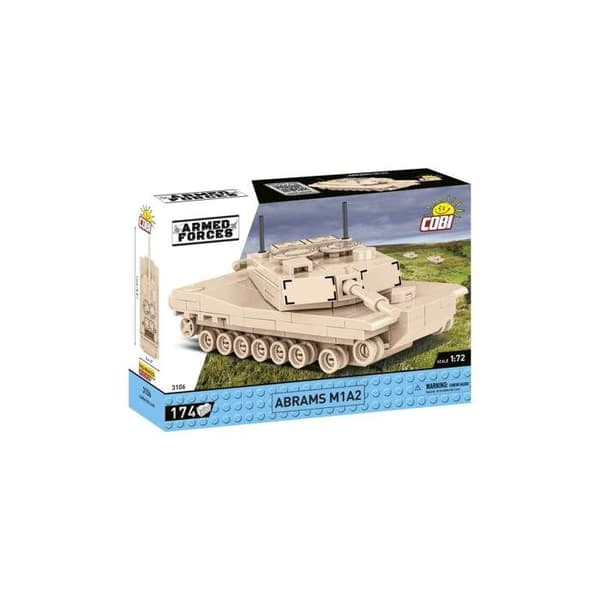 Modell - COBI - Abrams M1A2 - 1:72 - 174 elementer - Beige