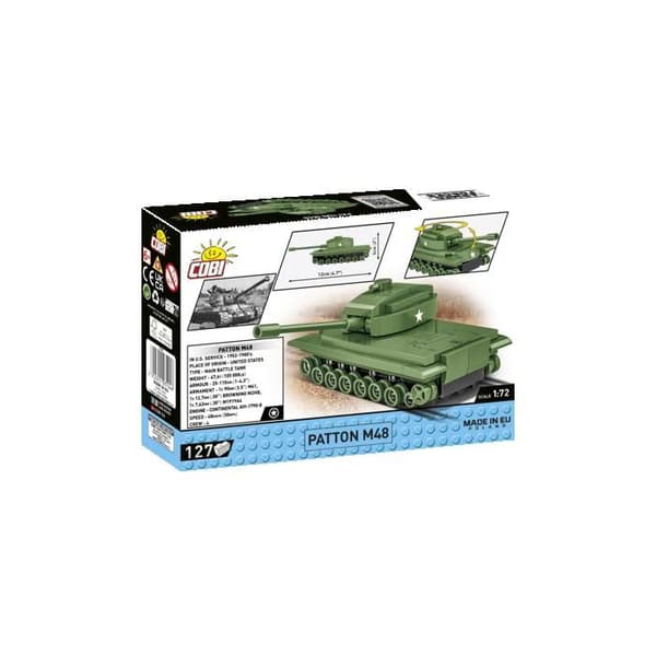 Mallinnos - COBI - PATTON M48 - 127 osaa - 1:72 - Vihreä