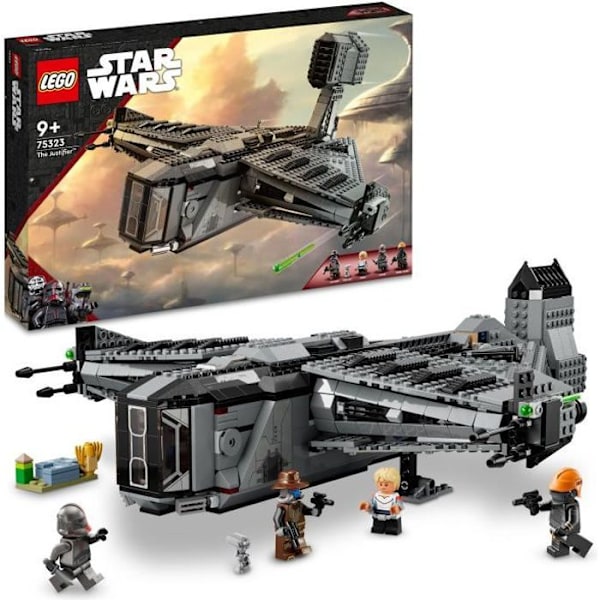 LEGO 75323 Star Wars The Justifier, Rumskibslegetøj, med Droid-minifigur, 4 minifigurer, The Bad Batch, Børn i alderen 9 Flerfärgad
