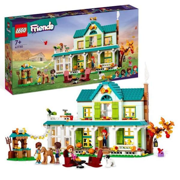 LEGO® Friends 41730 efterårshus, dyrelegetøj, dukkehus med tilbehør Vit