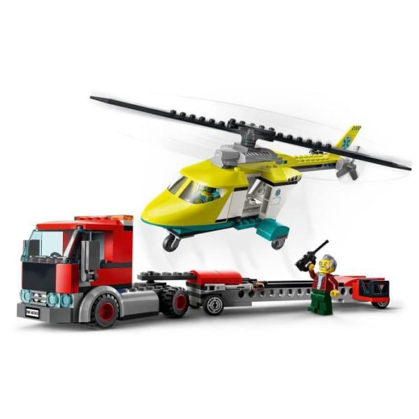 LEGO® 60343 City Great Vehicles Rescue Helikopter Transport Lastbil Leksakspresent för barn från 5 år och uppåt