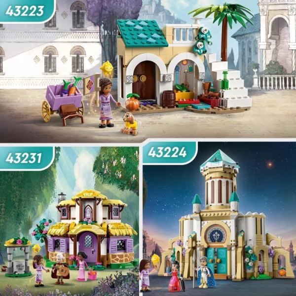 LEGO® Disney Wish 43231 Ashan mökki, nukketalo, jossa Asha, Sakina ja Sabino mininukkeja ja tähtihahmo Flerfärgad